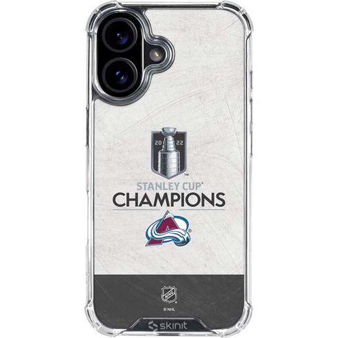 NHL 2022 Stanley Cup Champions Avalanche iPhone 17 Clear Case