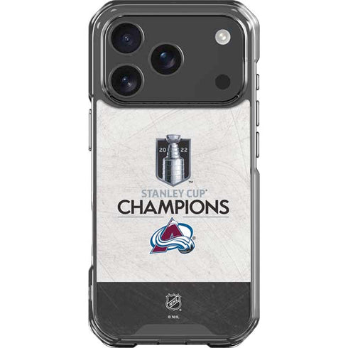NHL 2022 Stanley Cup Champions Avalanche iPhone 18 Pro Clear Case