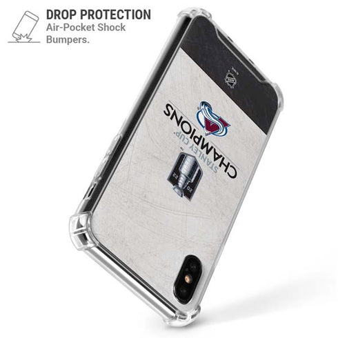 NHL 2022 Stanley Cup Champions Avalanche iPhone X/XS Clear Case