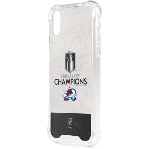 NHL 2022 Stanley Cup Champions Avalanche iPhone XS Clear Case