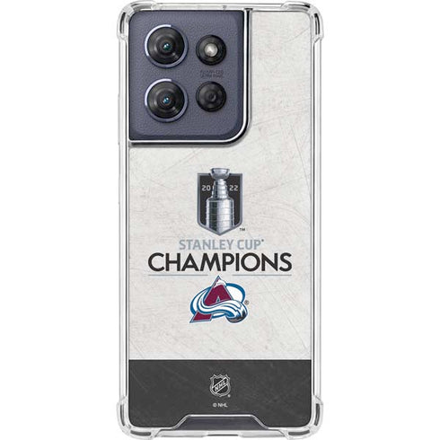 NHL 2022 Stanley Cup Champions Avalanche Moto G Play 5G (2025) Clear Case