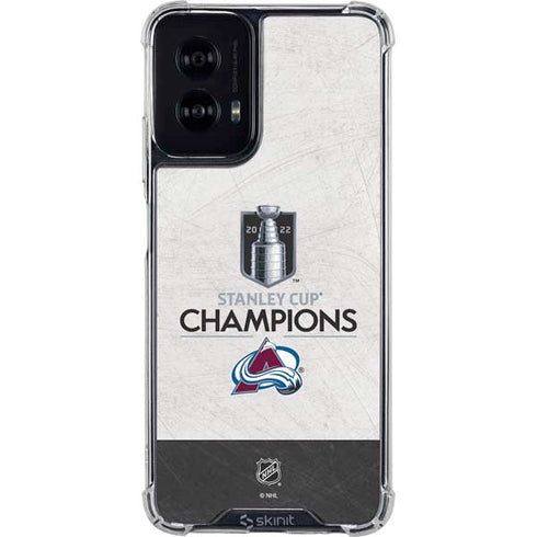 NHL 2022 Stanley Cup Champions Avalanche Moto G Power 5G (2024) Clear Case