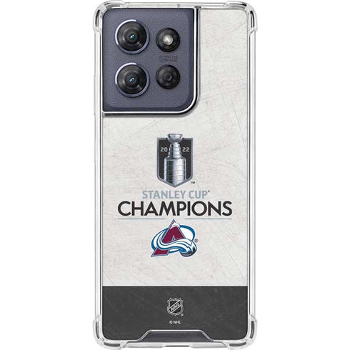 NHL 2022 Stanley Cup Champions Avalanche Moto G Stylus 5G (2025) Clear Case