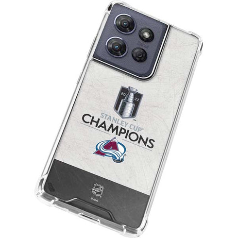 NHL 2022 Stanley Cup Champions Avalanche Moto G Stylus 5G (2025) Clear Case