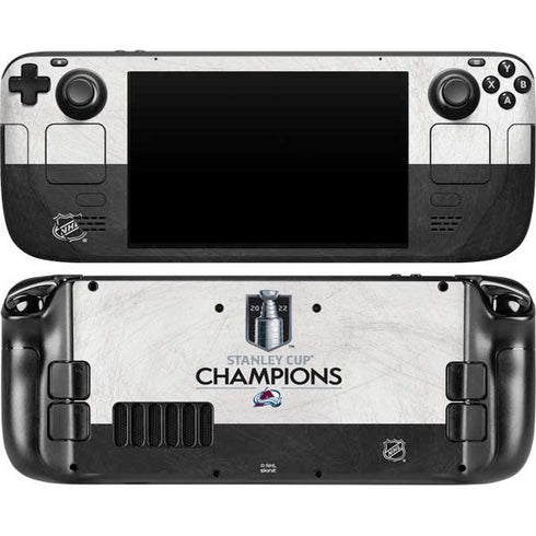NHL 2022 Stanley Cup Champions Avalanche Steam Deck Handheld Gaming Computer OLED Skin