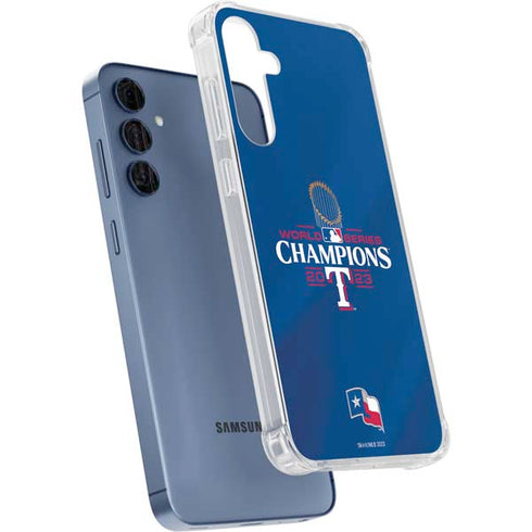 2023 World Series Champions Texas Rangers Galaxy A55 5G Clear Case