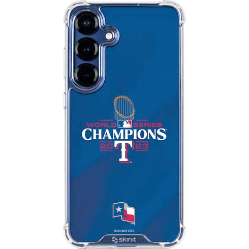 2023 World Series Champions Texas Rangers Galaxy S25 FE Clear Case