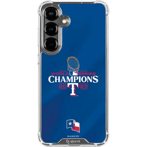 2023 World Series Champions Texas Rangers Galaxy S26 Clear Case