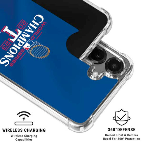 2023 World Series Champions Texas Rangers Galaxy S26 Plus Clear Case