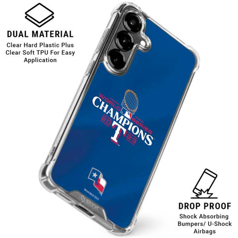 2023 World Series Champions Texas Rangers Galaxy S26 Plus Clear Case