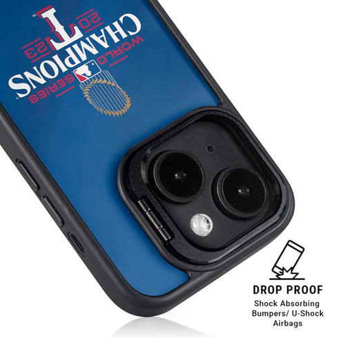 2023 World Series Champions Texas Rangers iPhone 15 Plus Kickstand Case