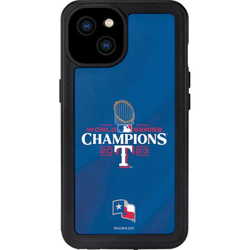 2023 World Series Champions Texas Rangers iPhone 15 Plus Waterproof Case