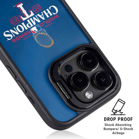 2023 World Series Champions Texas Rangers iPhone 15 Pro Kickstand Case