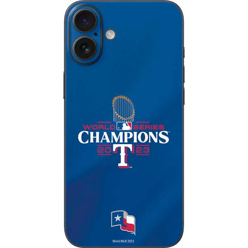 2023 World Series Champions Texas Rangers iPhone 16 Plus Skin