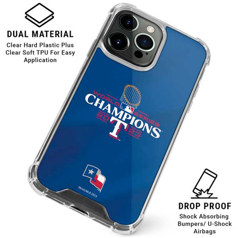 2023 World Series Champions Texas Rangers iPhone 16 Pro Clear Case