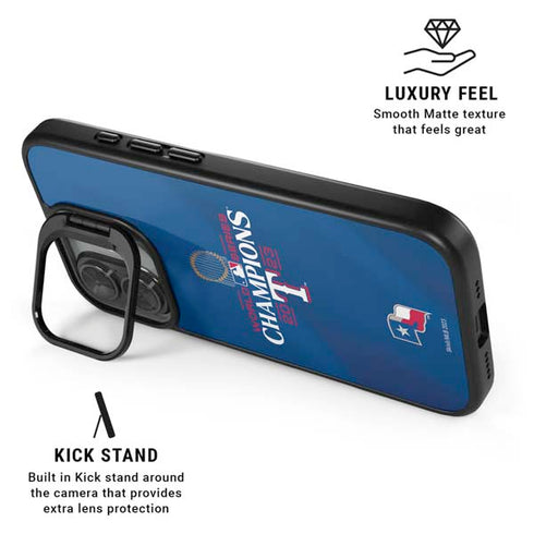 2023 World Series Champions Texas Rangers iPhone 17 Kickstand Case