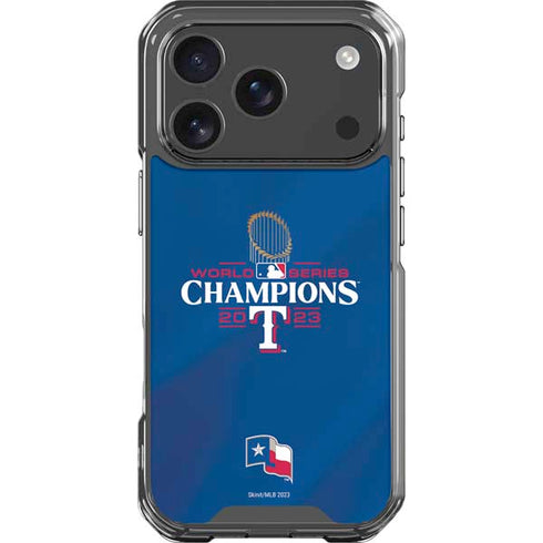 2023 World Series Champions Texas Rangers iPhone 17 Pro Clear Case