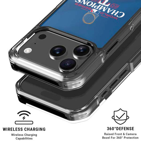 2023 World Series Champions Texas Rangers iPhone 17 Pro Clear Case