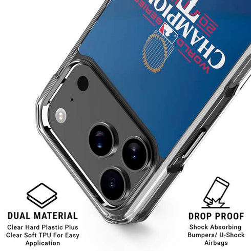 2023 World Series Champions Texas Rangers iPhone 17 Pro Max Clear Case
