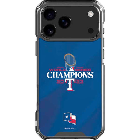 2023 World Series Champions Texas Rangers iPhone 18 Pro Max Clear Case