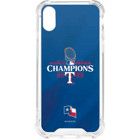 2023 World Series Champions Texas Rangers iPhone XS Clear Case