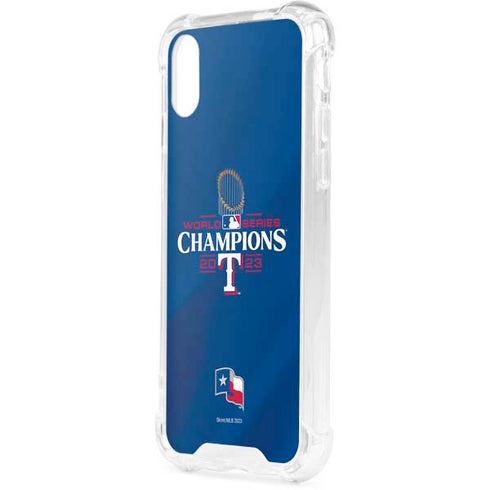 2023 World Series Champions Texas Rangers iPhone XS Clear Case