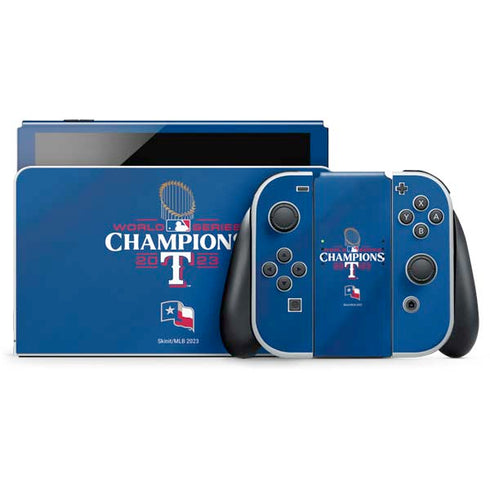 2023 World Series Champions Texas Rangers Nintendo Skins