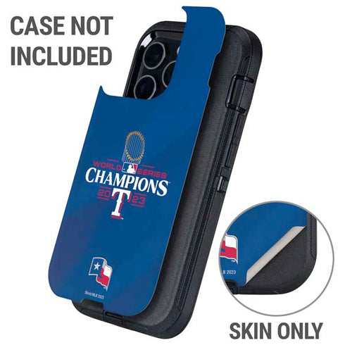 2023 World Series Champions Texas Rangers Otterbox Defender iPhone Skin