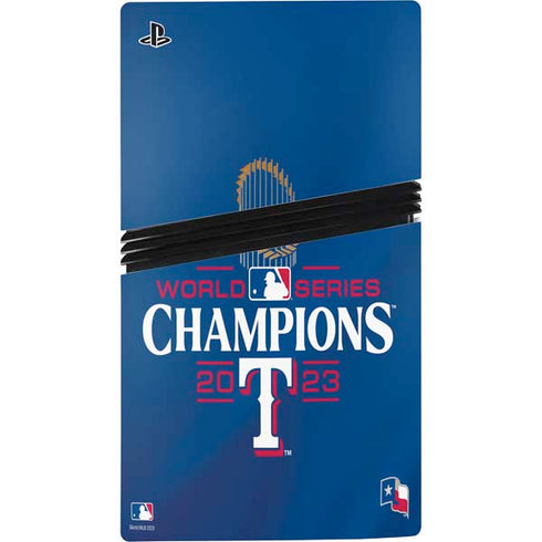 2023 World Series Champions Texas Rangers PS5 Pro Bundle Skin