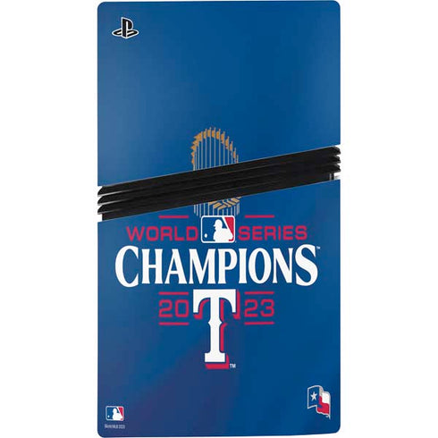 2023 World Series Champions Texas Rangers PS5 Pro Disk Bundle Skin