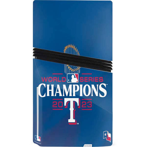 2023 World Series Champions Texas Rangers PS5 Pro Disk Bundle Skin