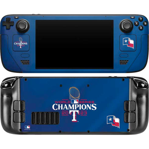 2023 World Series Champions Texas Rangers Steam Deck Handheld Gaming Computer OLED Skin