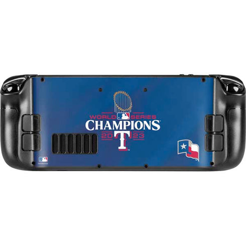 2023 World Series Champions Texas Rangers Steam Deck Handheld Gaming Computer OLED Skin