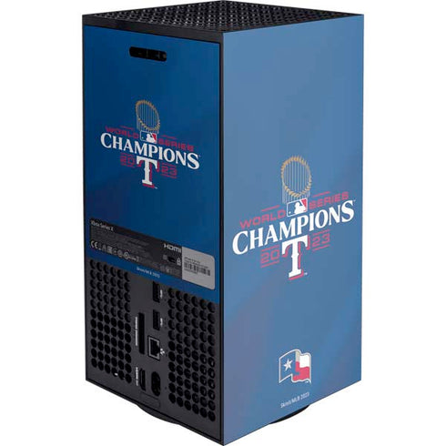 2023 World Series Champions Texas Rangers XBox Series X Digital Edition Console Skin