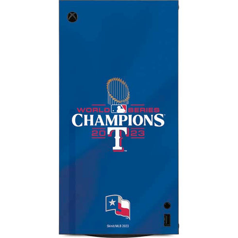 2023 World Series Champions Texas Rangers XBox Series X Digital Edition Console Skin
