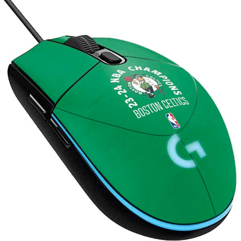 2024 NBA Champions Boston Celtics G203 Prodigy RGB Wired Gaming Mouse Skin