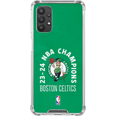 2024 NBA Champions Boston Celtics Galaxy A32 5G Clear Case