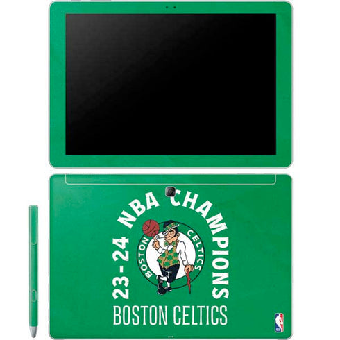 2024 NBA Champions Boston Celtics Galaxy Book 12in Skin