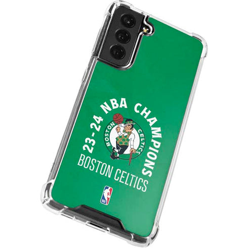 2024 NBA Champions Boston Celtics Galaxy S21 FE Clear Case