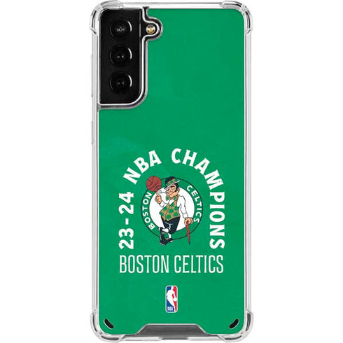 2024 NBA Champions Boston Celtics Galaxy S21 Plus 5G Clear Case