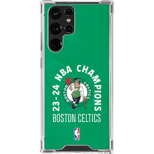 2024 NBA Champions Boston Celtics Galaxy S23 Ultra Clear Case