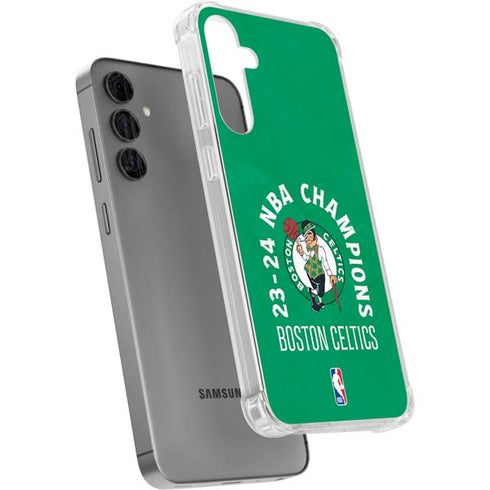 2024 NBA Champions Boston Celtics Galaxy S24 Plus Clear Case