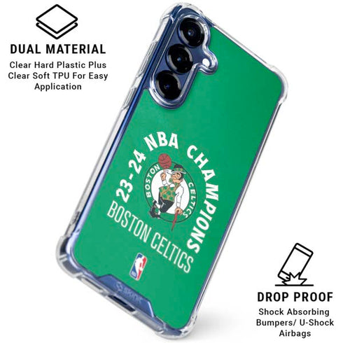 2024 NBA Champions Boston Celtics Galaxy S25 Clear Case