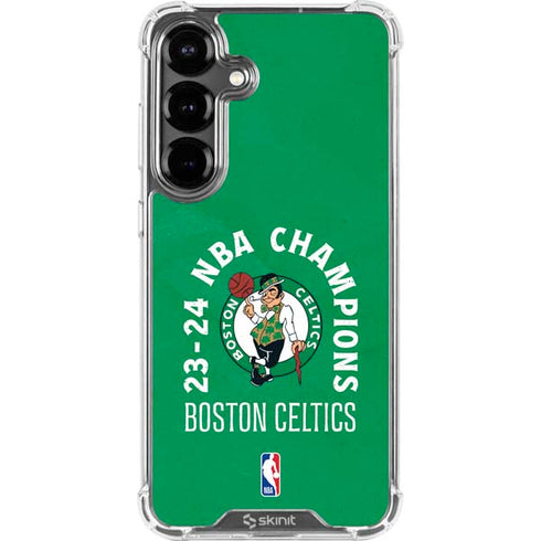 2024 NBA Champions Boston Celtics Galaxy S26 Clear Case