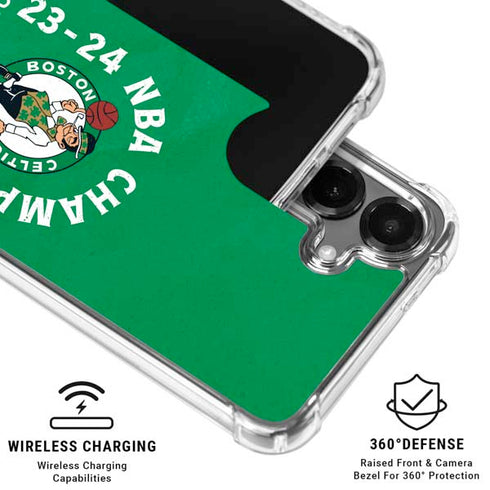 2024 NBA Champions Boston Celtics Galaxy S26 Plus Clear Case