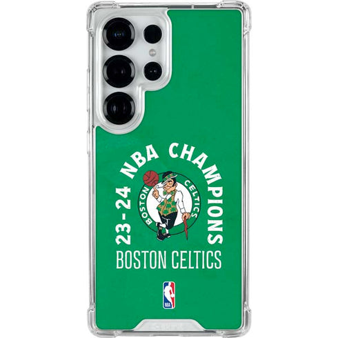 2024 NBA Champions Boston Celtics Galaxy S26 Ultra Clear Case