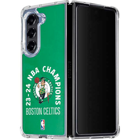 2024 NBA Champions Boston Celtics Galaxy Z Fold5 5G Clear Case