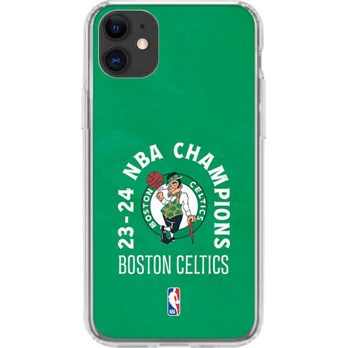 2024 NBA Champions Boston Celtics iPhone 11 Clear Case