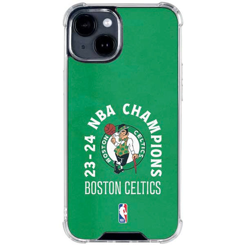 2024 NBA Champions Boston Celtics iPhone 15 Plus Clear Case