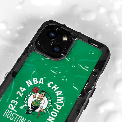 2024 NBA Champions Boston Celtics iPhone 15 Plus Waterproof Case